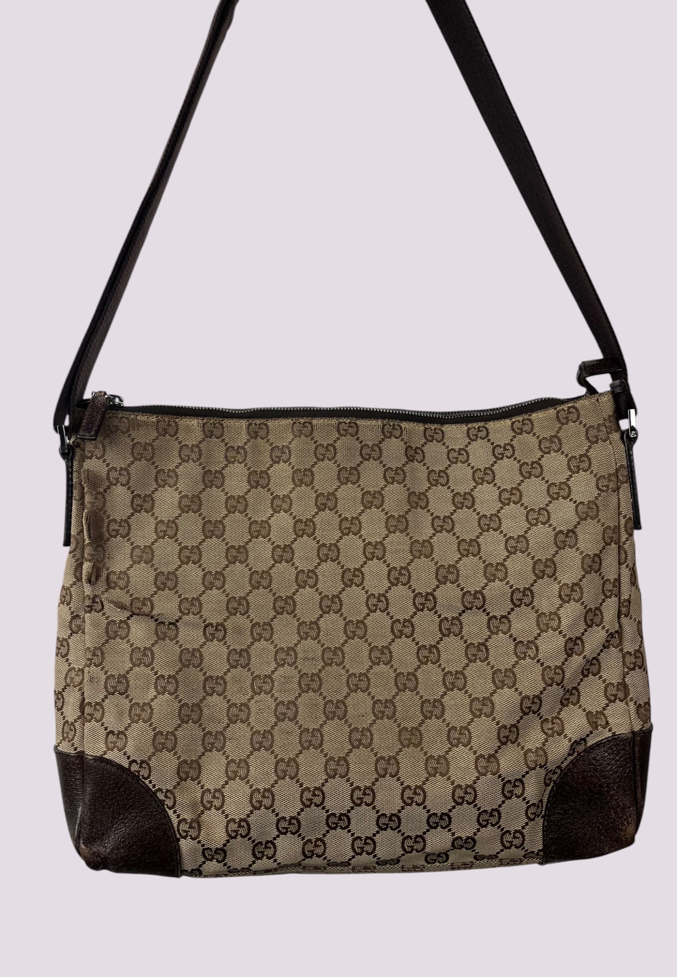 Vintage Gucci Monogramm Umhängetasche / Schultertasche