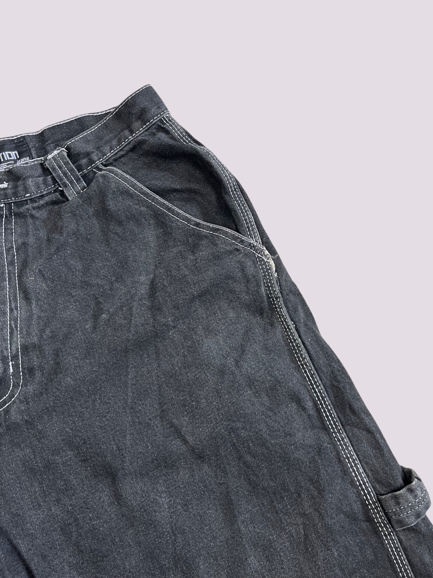 Jeans Shorts / Jort Schwarz