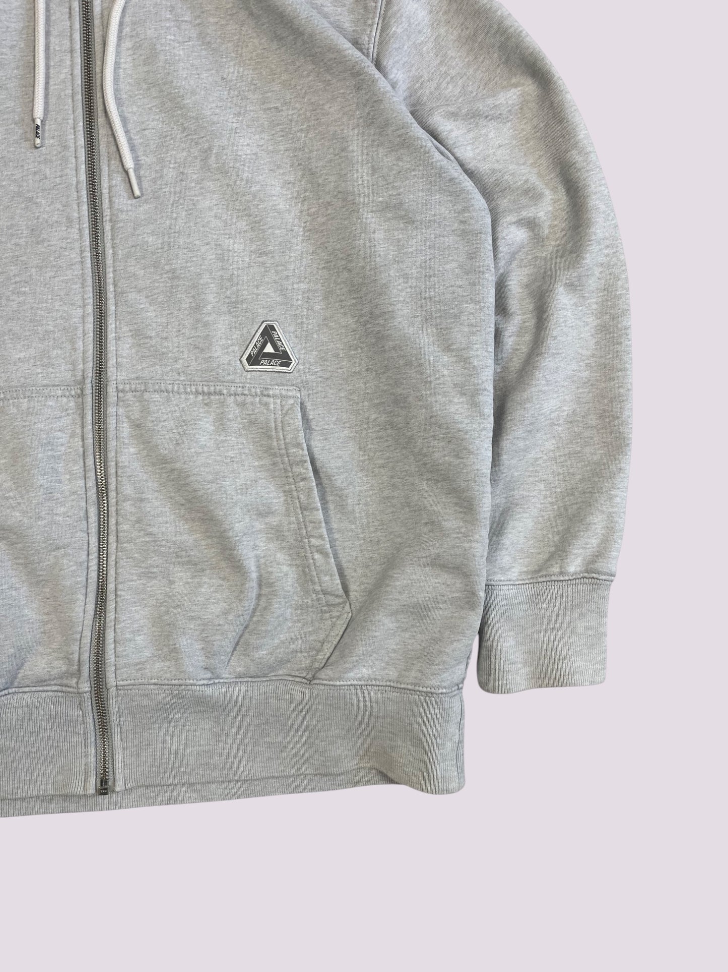 Palace Zip Hoodie Grau