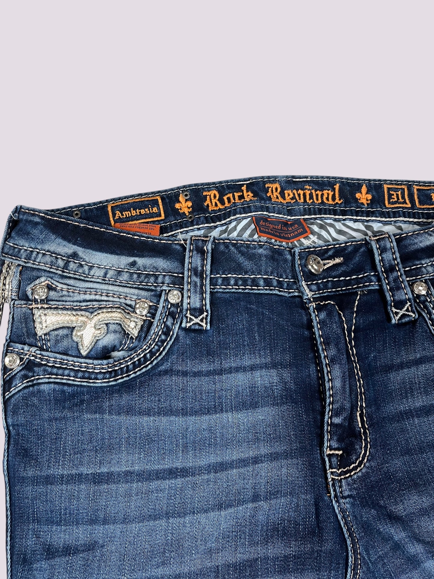 Rock Revival Straight Leg Jeans Gr. 31