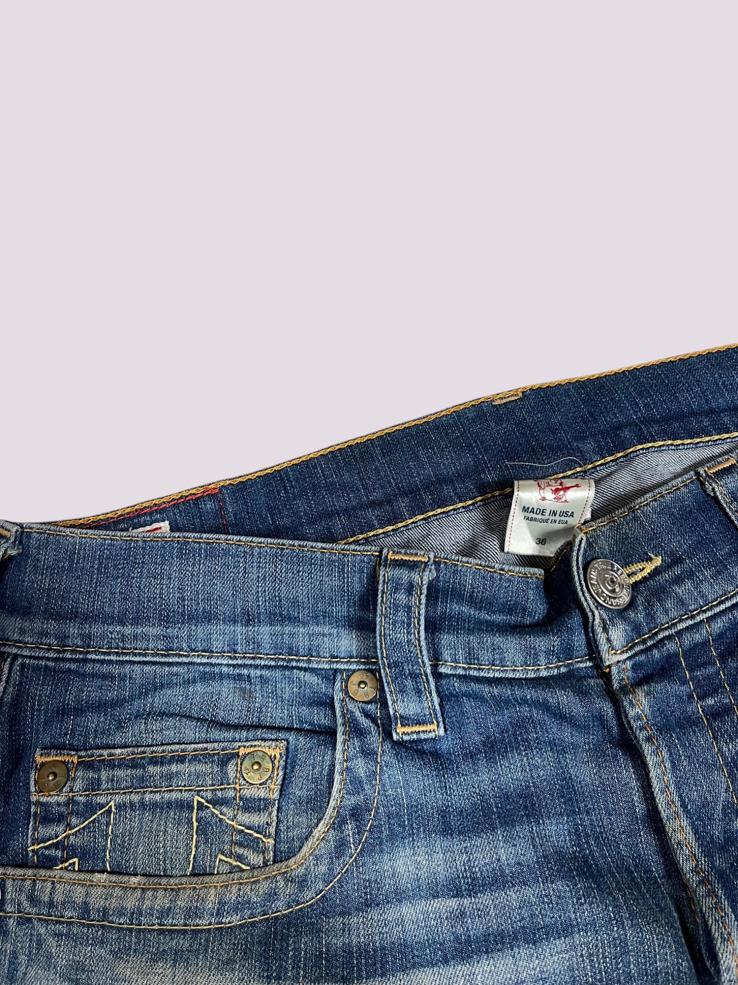 True Religion Straight Leg Jeans Gr 36