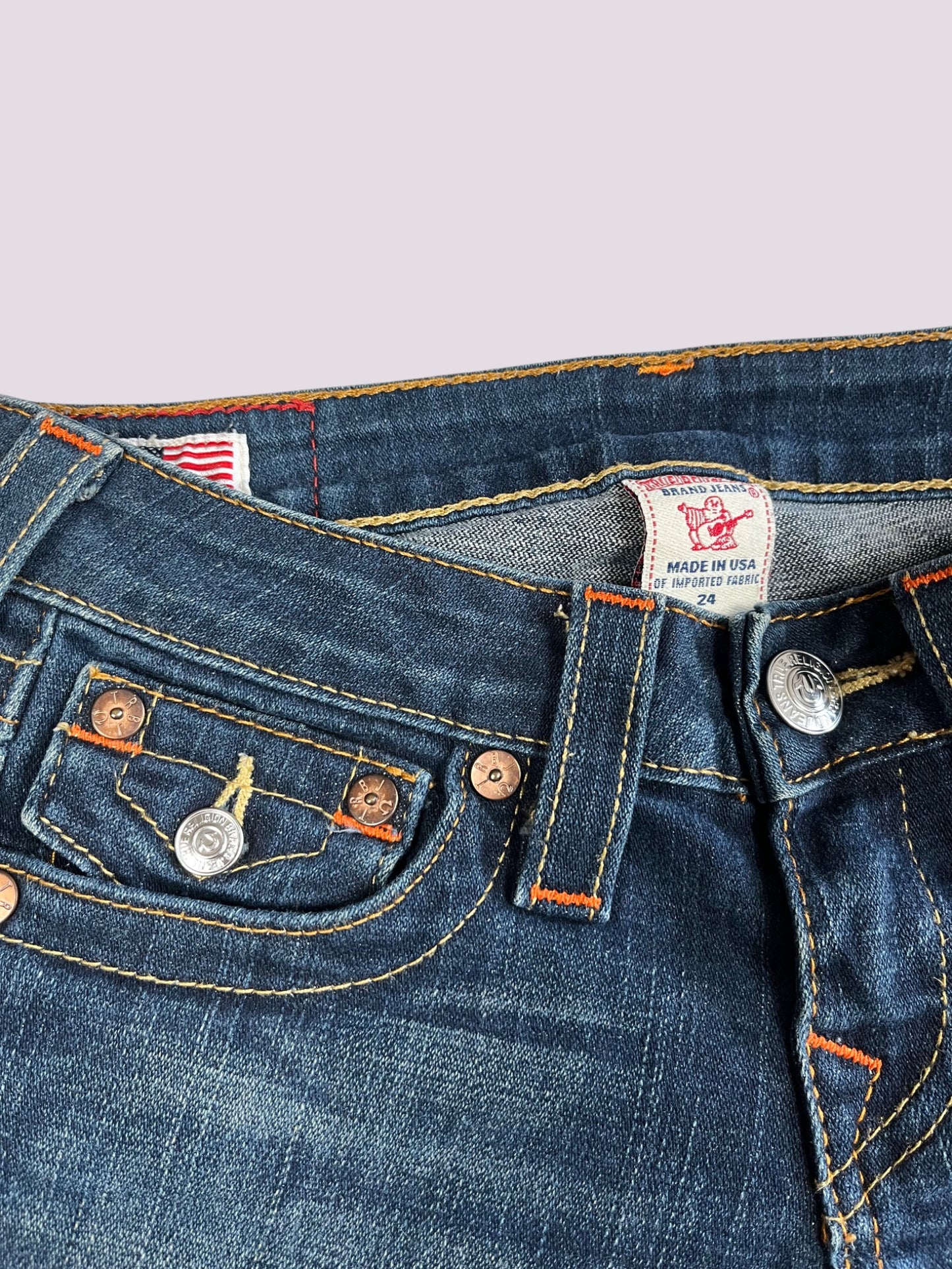 True Religion Flared Baggy Jeans Gr 24