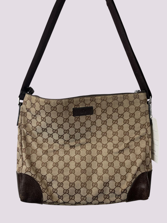 Vintage Gucci Monogramm Umhängetasche / Schultertasche