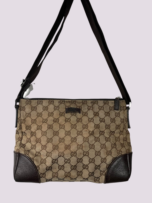 Vintage Gucci Monogramm Umhängetasche / Schultertasche