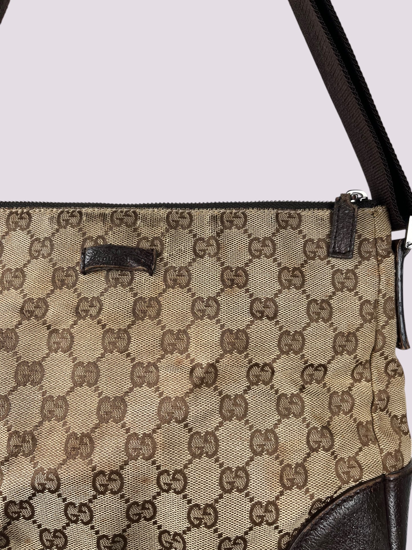 Vintage Gucci Monogramm Umhängetasche / Schultertasche