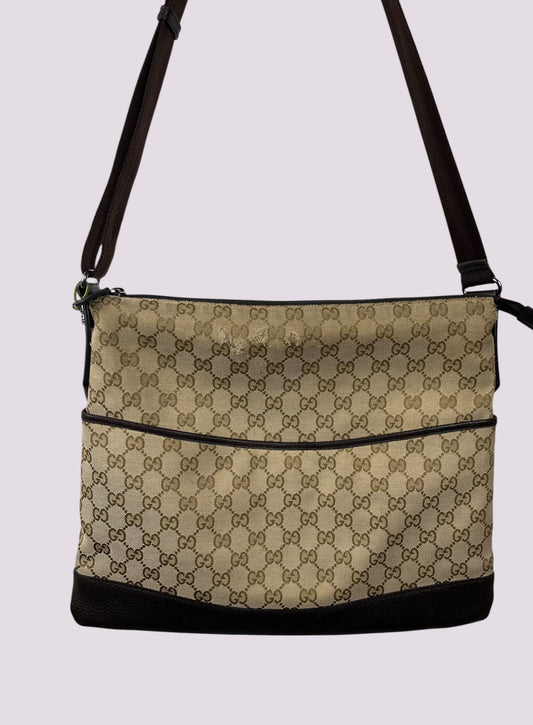 Vintage Gucci Monogramm Umhängetasche / Schultertasche