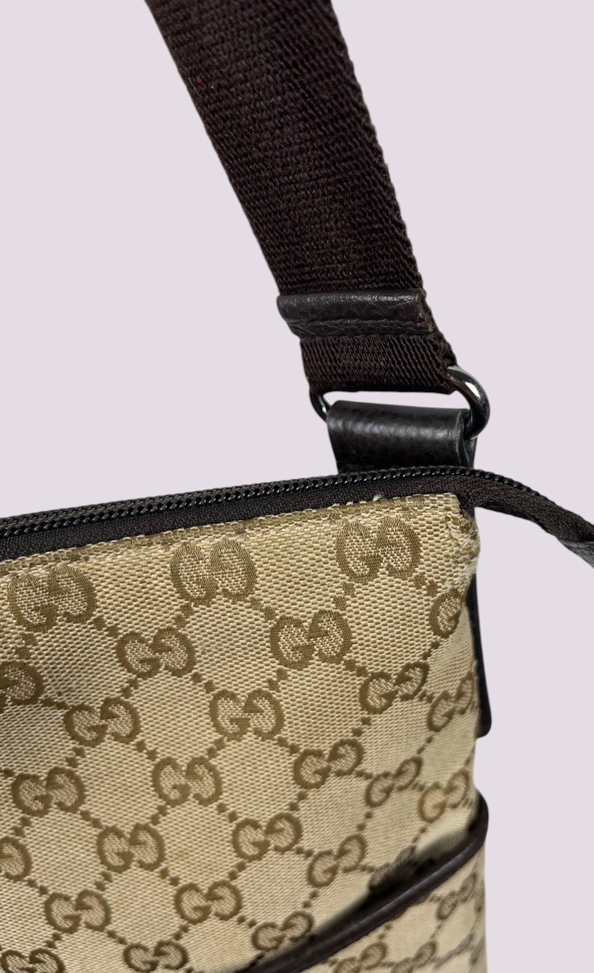 Vintage Gucci Monogramm Umhängetasche / Schultertasche