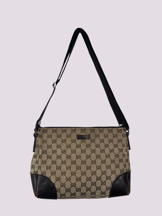 Vintage Gucci Monogramm Umhängetache / Schultertasche