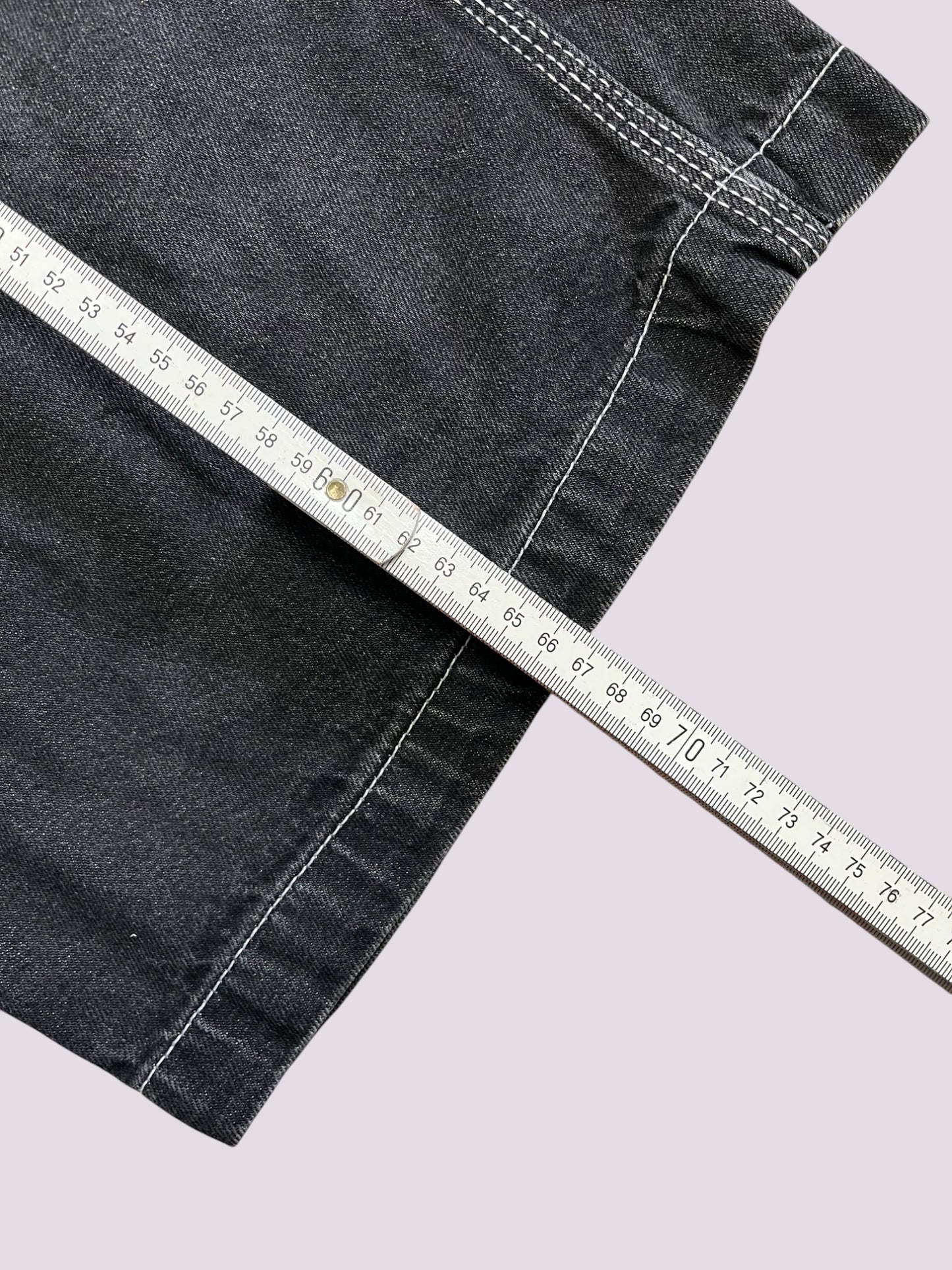 Jeans Shorts / Jort Schwarz