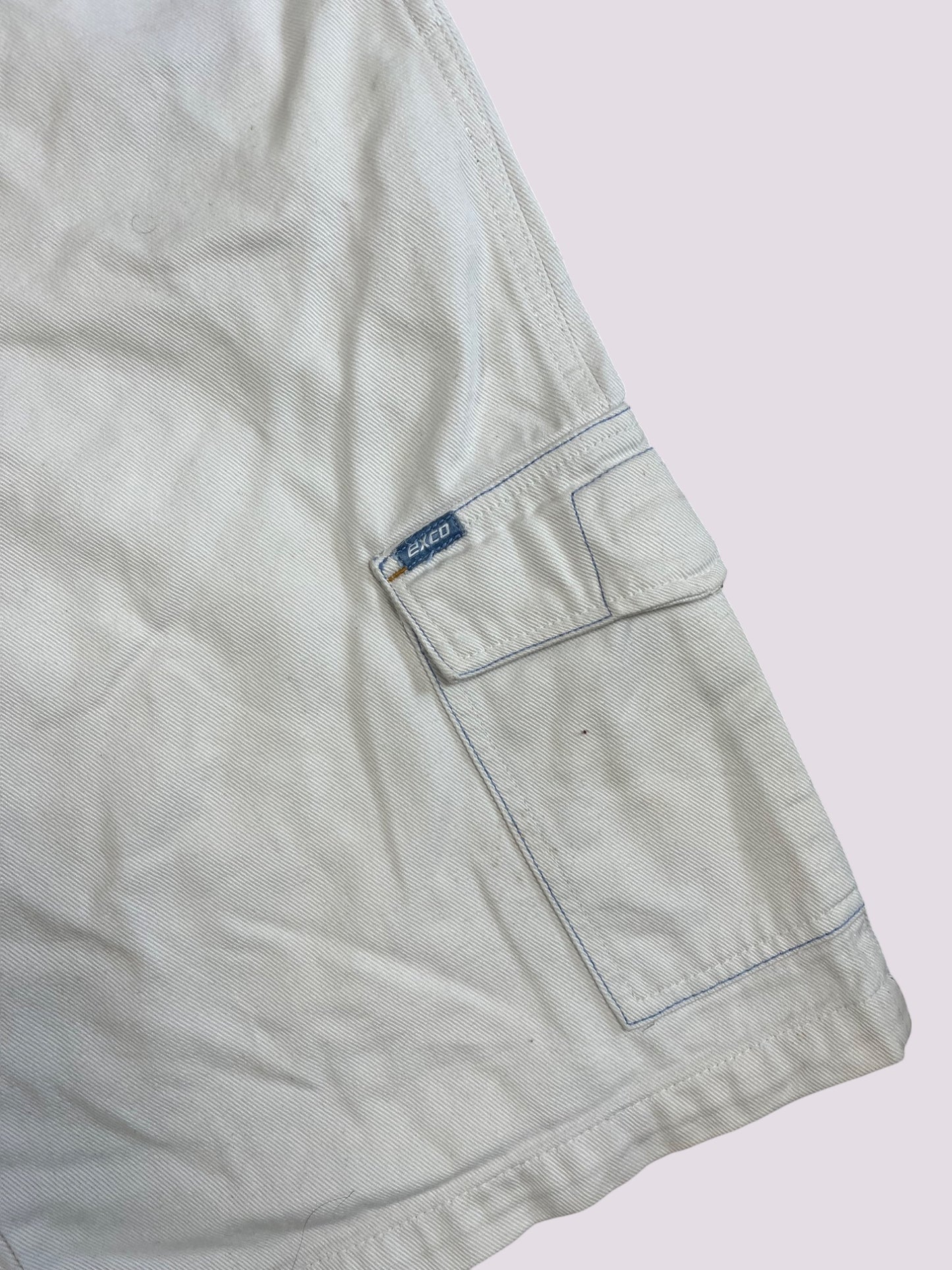exco elite Jeans Shorts / Jort weiss