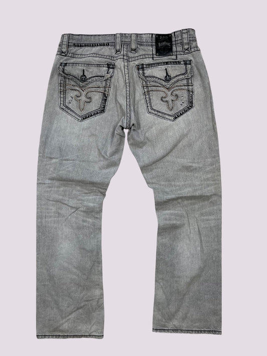 Rock Revival Jeans Grau Gr 38