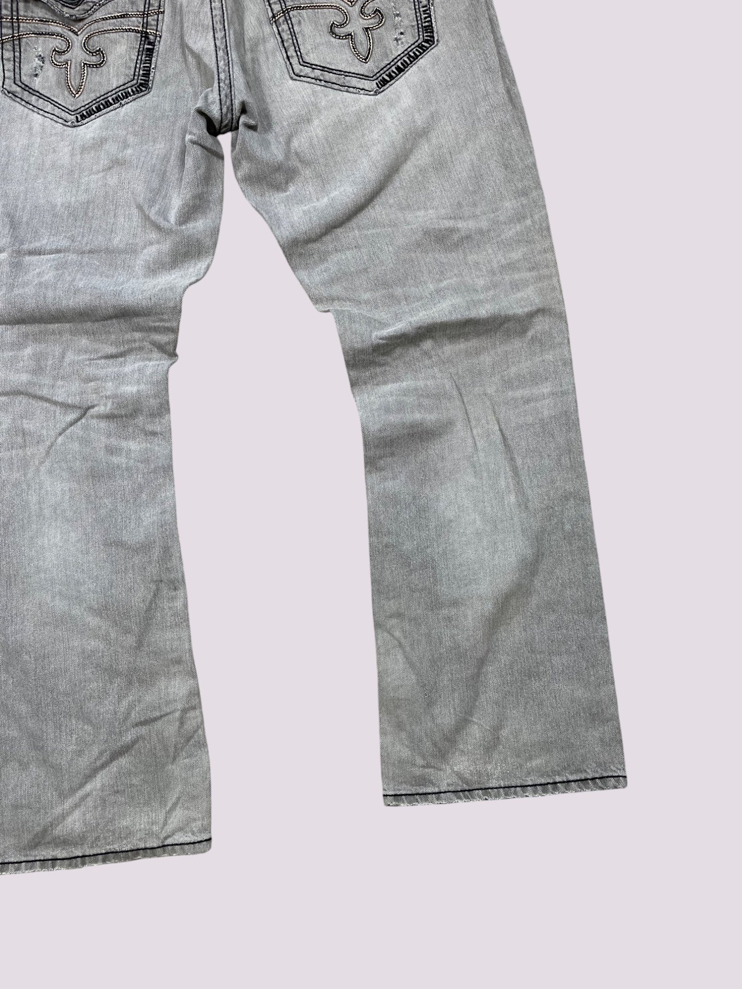 Rock Revival Jeans Grau Gr 38