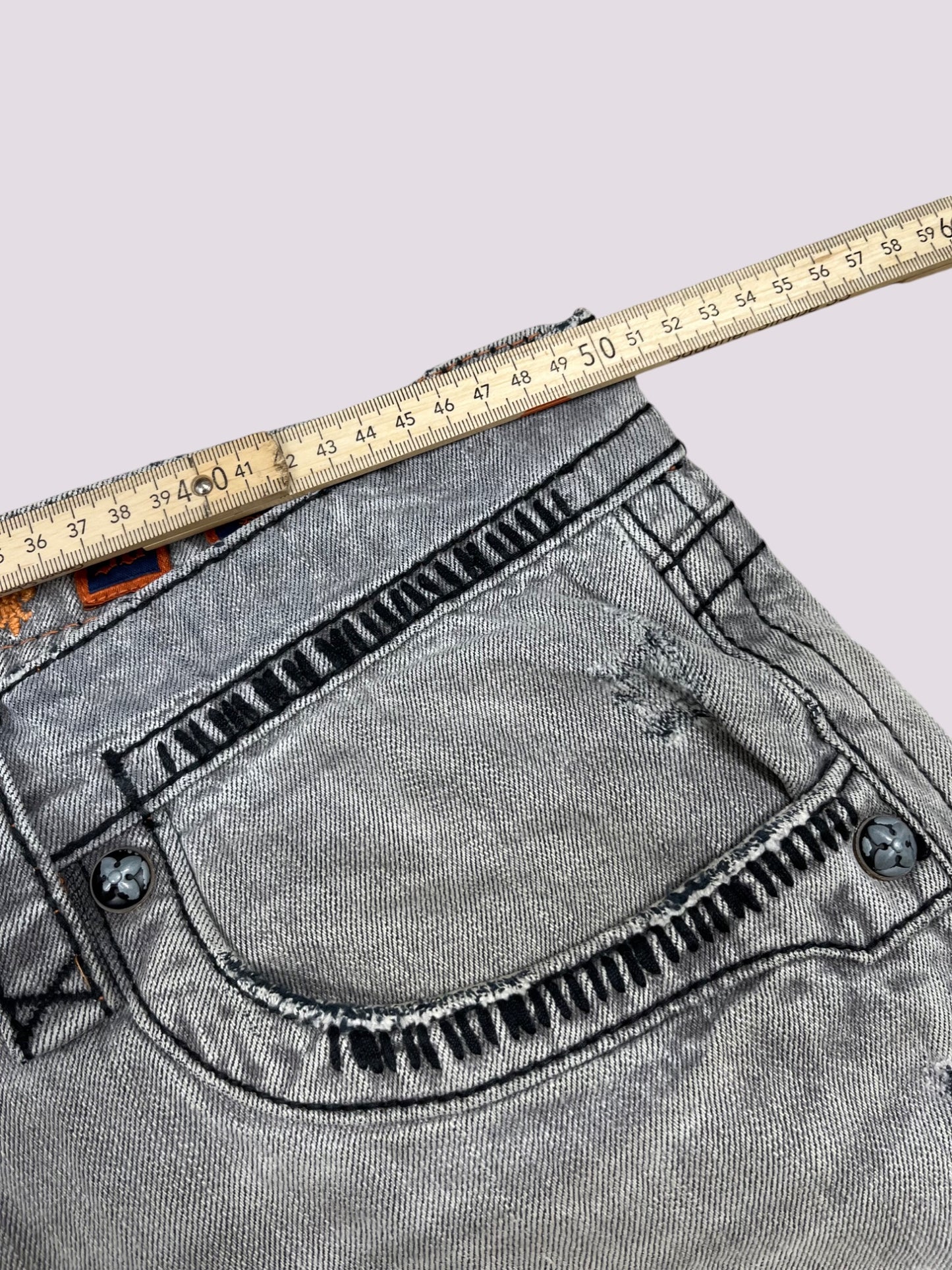 Rock Revival Jeans Grau Gr 38