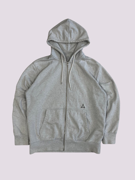 Palace Zip Hoodie Grau
