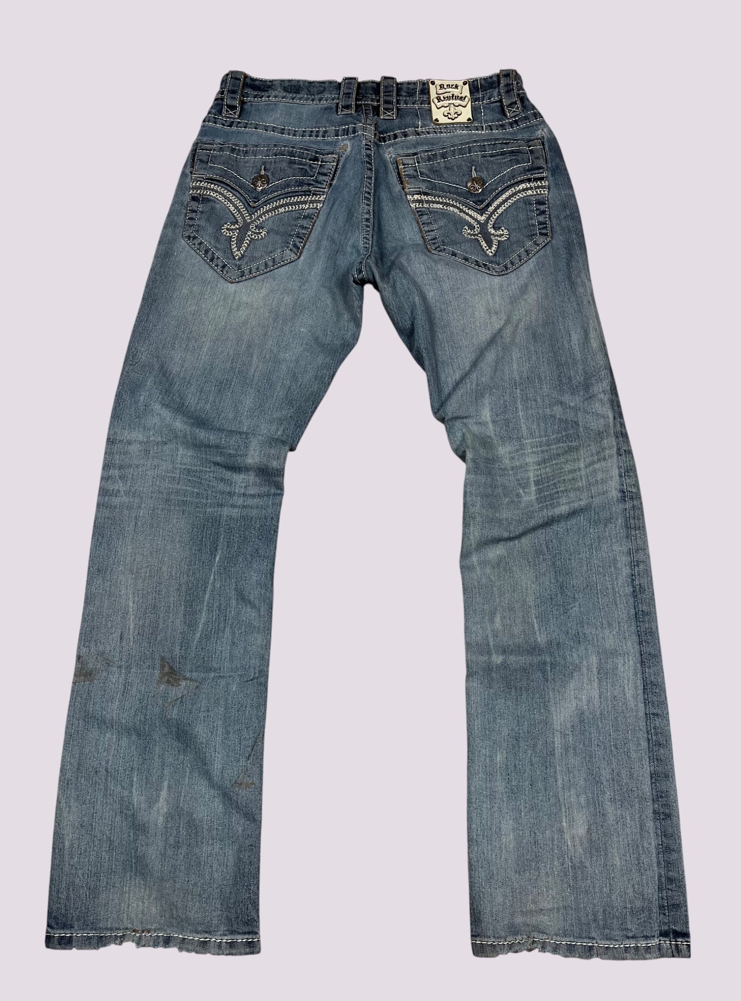 Rock Revival Straight Leg Jeans Gr 34