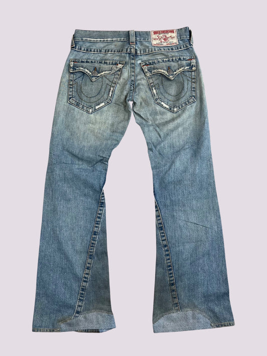 True Religion Flared Baggy Jeans Gr L