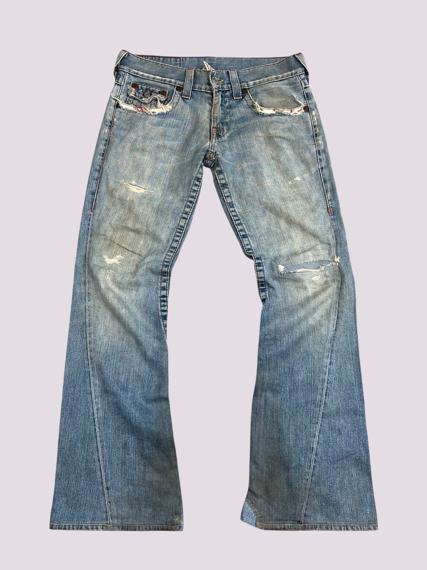 True Religion Flared Baggy Jeans Gr L