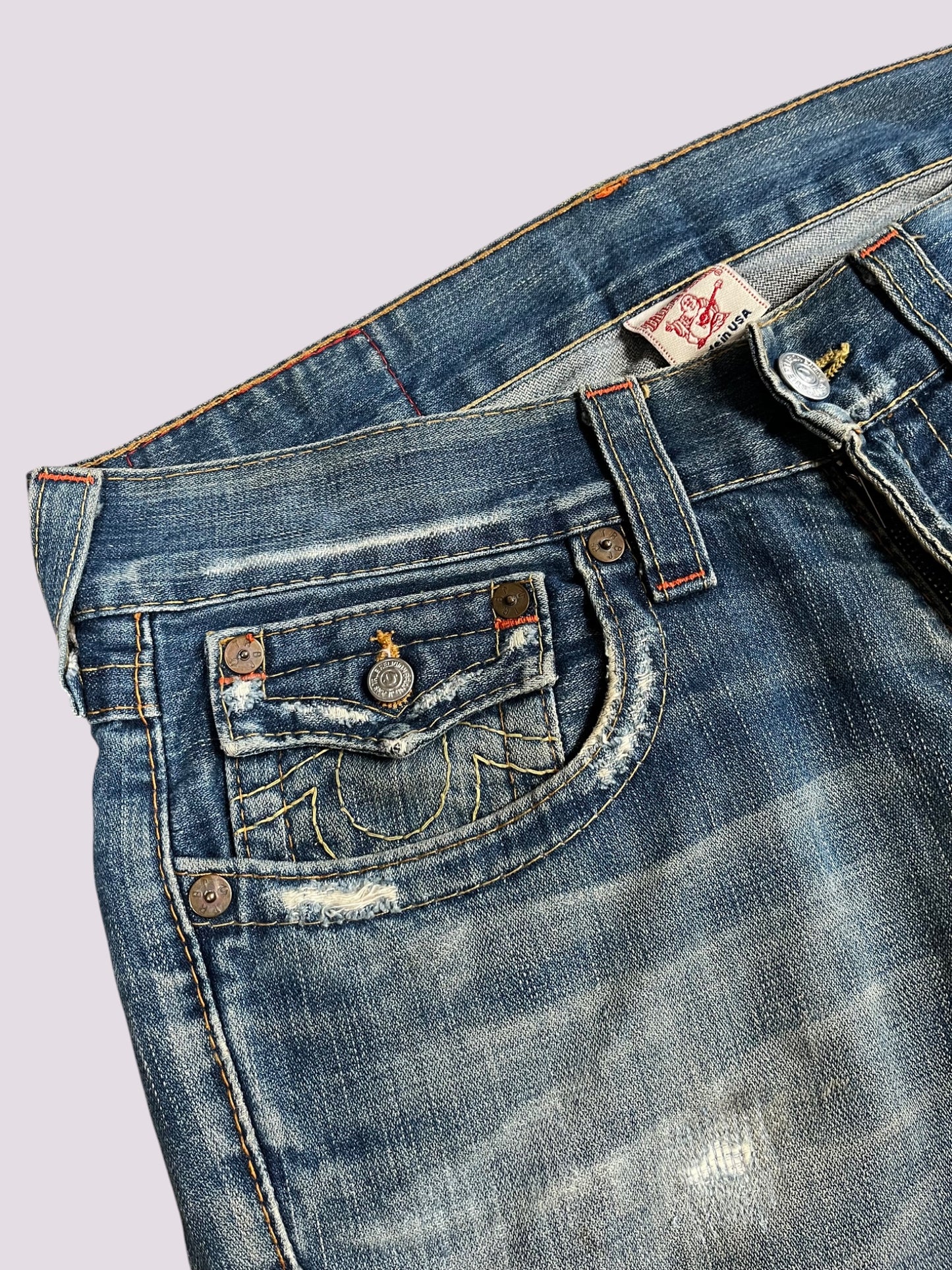 True Religion Straight Leg Jeans Gr 34