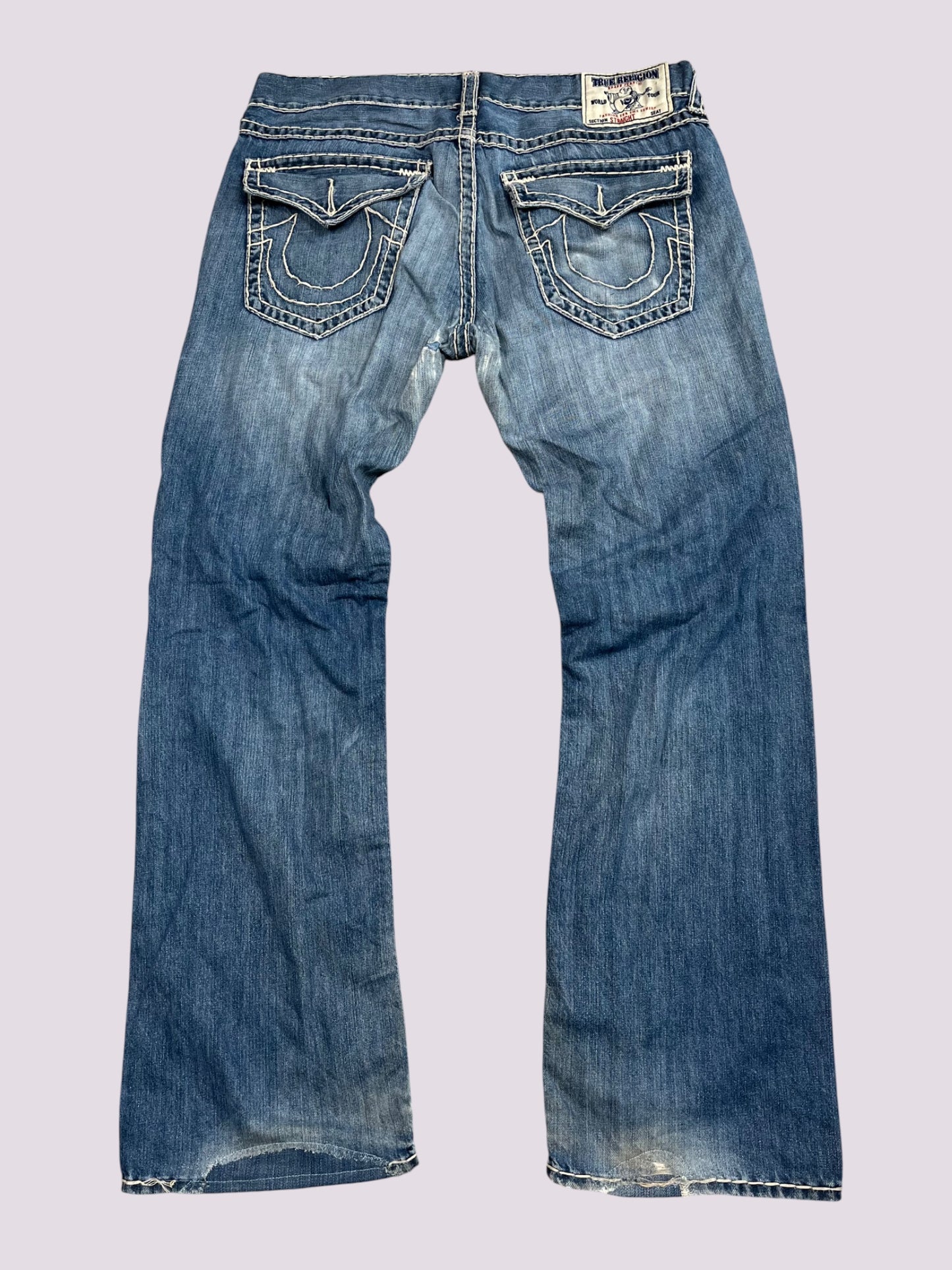 True Religion Flared Baggy Jeans Gr 38