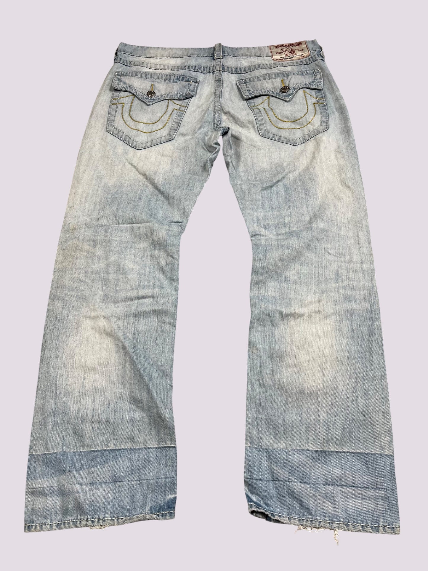 True Religion Flared Baggy Jeans Gr 38