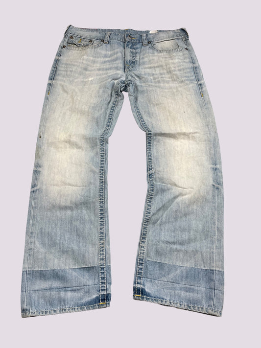 True Religion Flared Baggy Jeans Gr 38