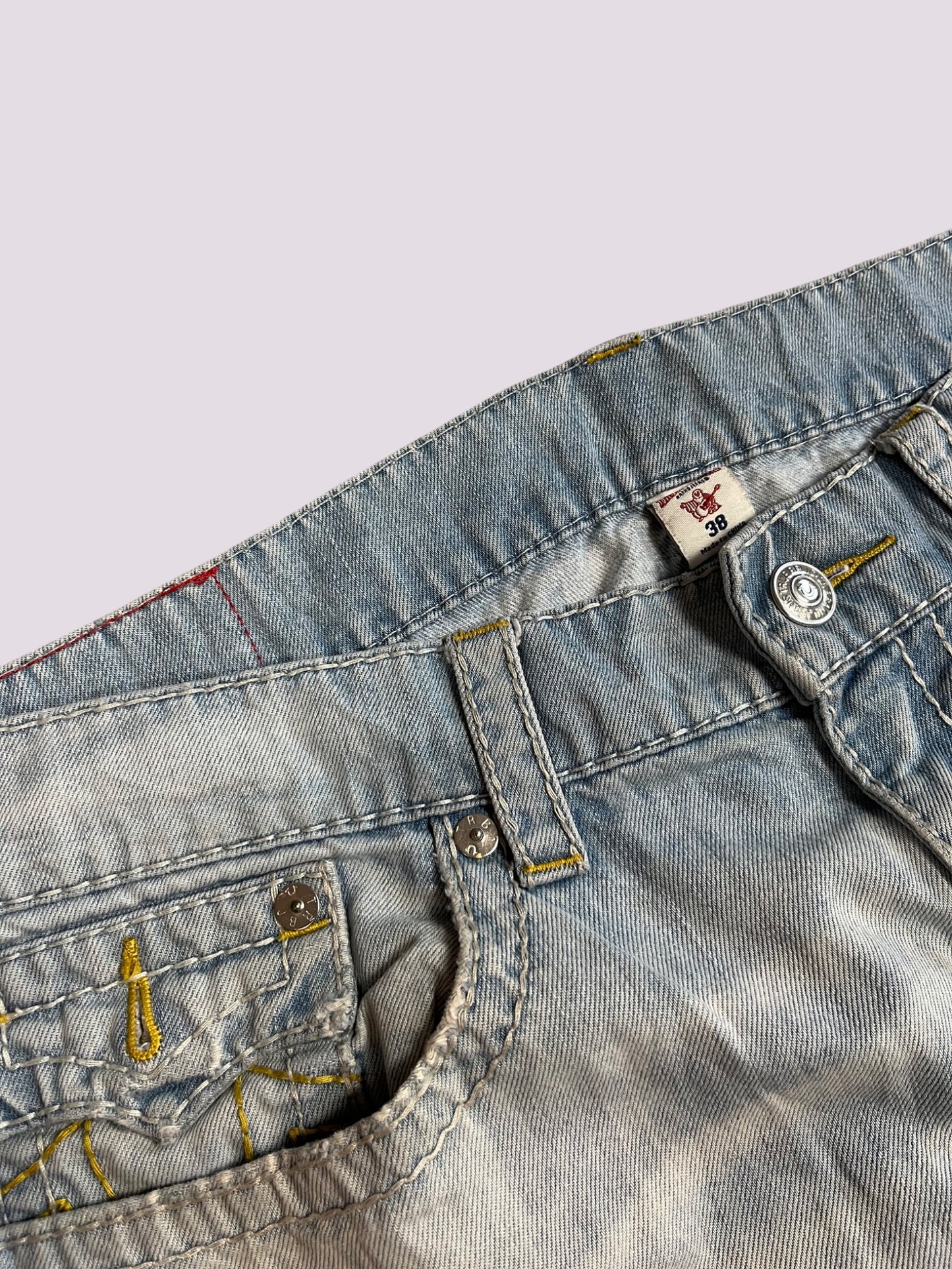 True Religion Flared Baggy Jeans Gr 38