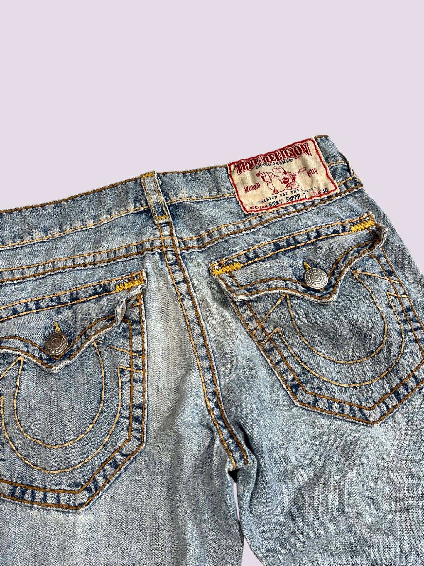 True Religion Flared Baggy Jeans Gr 34